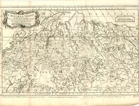 - Карта Сибири и соседних стран. 1758 - 205.758.xxx-35