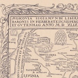 Карта России по Герберштейну. 1899