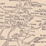 Карта России по Герберштейну. 1899