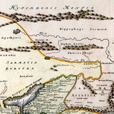 Азия, Чёрное и Каспийское моря. 1720