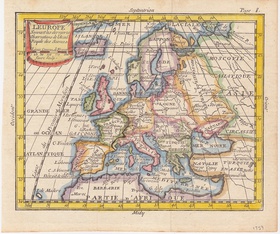 - Европа по последним наблюдениям Королевской Академии наук. 1759 - 699.759.ххх-105