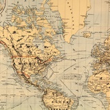 Карта мира. 1881