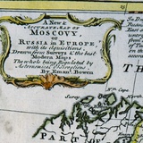 Новая точная карта Московии или Европейской части России. 1766